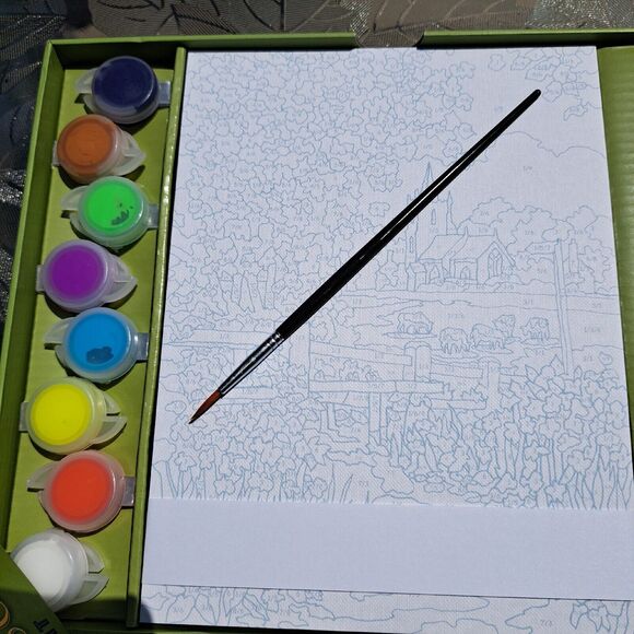 THE FOUR SEASONS A PAINT BY NUMBER KIT STERLING INNOVATION 2017 COMPLETE ART DIY - Picture 5 of 5